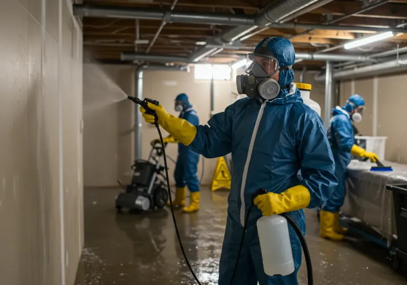 Basement Sanitization and Antimicrobial Treatment process in Dora, AL