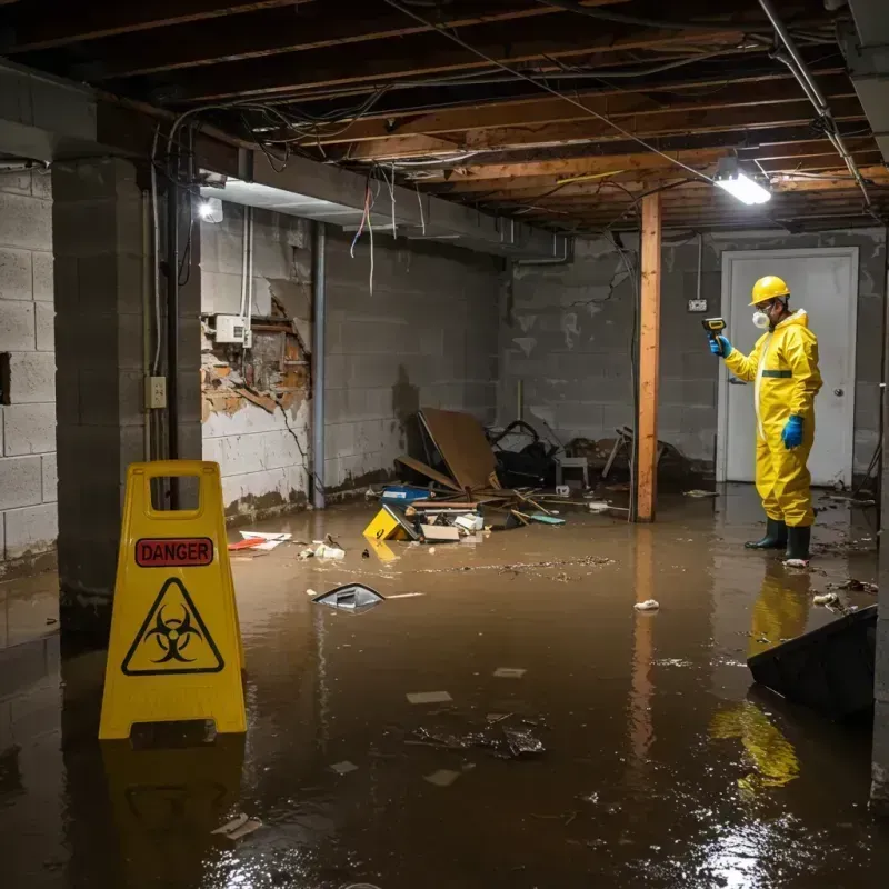 Flooded Basement Electrical Hazard in Dora, AL Property